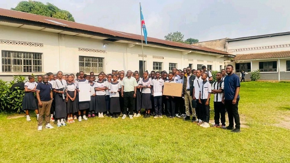 Elèves du Lycée Bakanzi au Kongo Central