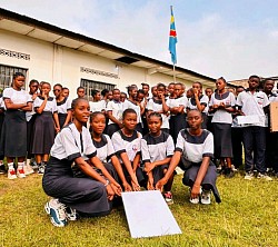 Elèves du Lycée Bakanzi au Kongo Central