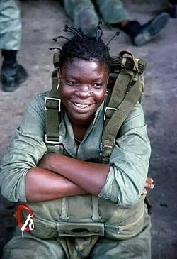 Ancienne parachutiste des Forces armées, Marie Biuma