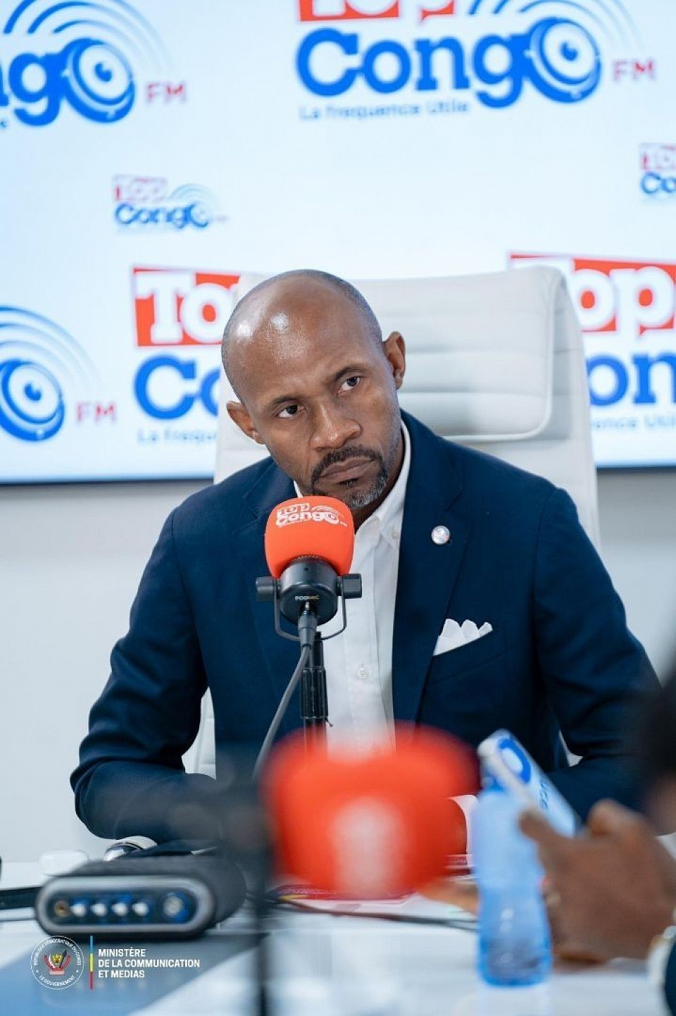Ministre de la Communication et Medias, Patrick Muyaya. Top Congo