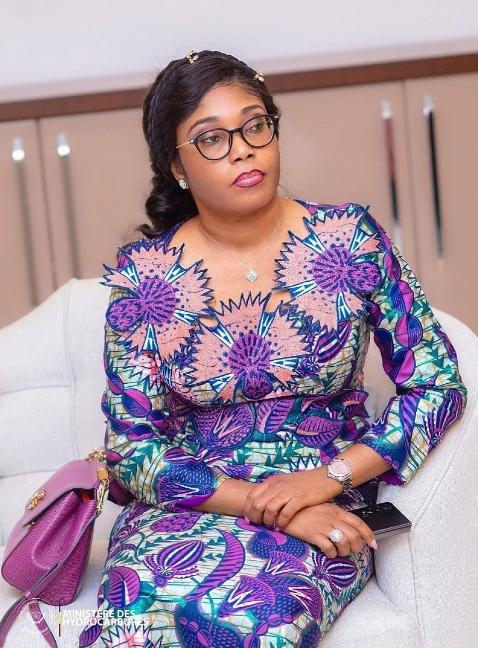 S.E Madame la Ministre d'État, Ministre des Hydrocarbures Acacia Bandubola Mbongo